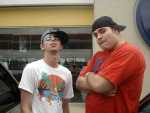 Trenton and Big Kenny posin' the pimpage